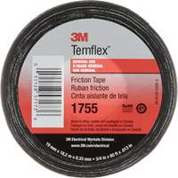 Ruban de chatterton Temflex 1755, 19 mm (3/4") x 18,28 m (60'), Noir R.M.G. Prévention