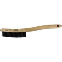 Curved Handle Scratch Brush, Steel, 3 x 19 Wire Rows, 13-3/4" Long R.M.G. Prévention