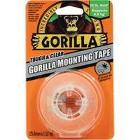 Tough & Clear Mounting Tape, 25.4 mm (1") x 1.52 m (5'), Clear R.M.G. Prévention