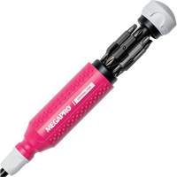 Tournevis multi embouts Original Pink 15-en-1, 8-37/50" lo, Prise Textur&eacute; R.M.G. Prévention