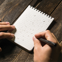 Pocket Top-Spiral Notebook, Soft Cover, Yellow, 100 Pages, 4" W x 6" L R.M.G. Prévention