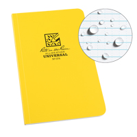 Field-Flex Bound Book, Soft Cover, Yellow, 128 Pages, 4-5/8" W x 7-1/4" L R.M.G. Prévention