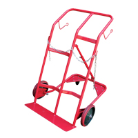Cylinder Cart, Mold-on Rubber Wheels, 25-1/2"W x 7"L Base, 350 lbs. R.M.G. Prévention