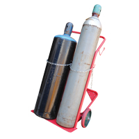 Cylinder Cart, Mold-on Rubber Wheels, 25-1/2"W x 7"L Base, 350 lbs. R.M.G. Prévention