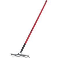 Level Rake, Fibreglass Handle, 14" W, Forged Steel Blade, 14 Tines R.M.G. Prévention