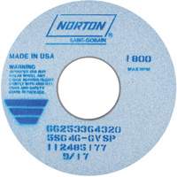 Meule vitrifi&eacute;e, type 01, C&eacute;ramique d'alumine, 14" x 1-1/2" R.M.G. Prévention