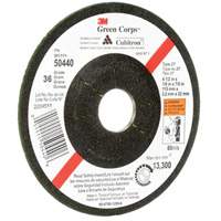 Green Corps Flexible Grinding Wheel, 4-1/2" x 1/8", 7/8" Arbor, Ceramic, Type 27 R.M.G. Prévention