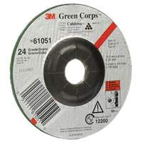 Green Corps Flexible Grinding Wheel, 5" x 1/4", 7/8" Arbor, Ceramic, Type 1 R.M.G. Prévention