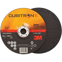 Cubitron II Depressed Centre Grinding Wheels, 4" x 1/4", 3/8" Arbor, Type 27 R.M.G. Prévention