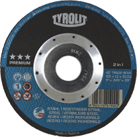Meule &agrave; tronçonner 2-en-1 de premi&egrave;re qualit&eacute; Thincut, 5" x 0,045", Arbre de 7/8", Type 27, Oxyde d'aluminium, 12250 Tr/min R.M.G. Prévention