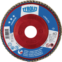 Disque &agrave; lamelles Long Life 4-1/2", 4-1/2" x 7/8", Type 27, Grain 40, Zirconium R.M.G. Prévention