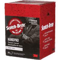 Scotch-Brite 7447 Hand Pads, Aluminum Oxide, 9" x 6", Very Fine Grit R.M.G. Prévention