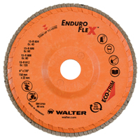 Disques &agrave; lamelles Enduro-Flex, 6" x 7/8", Type 27, Grain 40, Zirconium R.M.G. Prévention