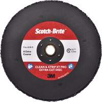 Disque extra coupe  Clean and Strip  XT Pro Scotch-Brite, 7" dia., Grain Extra grossier, Oxyde d'aluminium R.M.G. Prévention