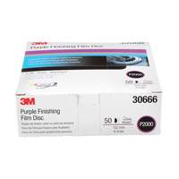 Hookit Finishing Film Disc, 6" Dia., P2000 Grit, Aluminum Oxide, Film R.M.G. Prévention