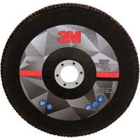 Disque &agrave; lamelles &agrave; changement rapide 769F, 7" x 5/8"-11, Type 27, Grain 40+, Oxyde d'aluminium/C&eacute;ramique R.M.G. Prévention