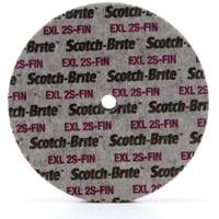 Scotch-Brite EXL Unitized Wheel, 6" x 1/4", 1/4" Arbor, Fine Grit, Silicon Carbide R.M.G. Prévention