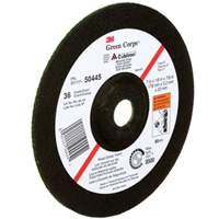 Green Corps Depressed Centre Wheel, 7" x 1/8", 7/8" Arbor, Ceramic, Type 27 R.M.G. Prévention