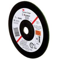 Green Corps Depressed Centre Wheel, 7" x 1/8", 7/8" Arbor, Ceramic, Type 27 R.M.G. Prévention