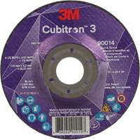Cubitron 3 Cut & Grind Wheel, 4-1/2" x 5/32", 7/8" Arbor, Type T27, 36+ Grit, Ceramic R.M.G. Prévention