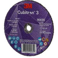 Cubitron 3 Cut-Off Wheel, 4" x 1/8", 3/8" Arbor, Type T1, Ceramic, 21000 RPM R.M.G. Prévention