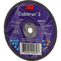Cubitron 3 Cut-Off Wheel, 3" x 0.035", 1/4" Arbor, Type T1, Ceramic, 21000 RPM R.M.G. Prévention