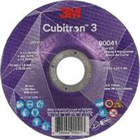 Cubitron 3 Cut-Off Wheel, 4-1/2" x 0.045", 7/8" Arbor, Type T27, Ceramic, 13300 RPM R.M.G. Prévention