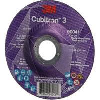 Cubitron 3 Cut-Off Wheel, 4-1/2" x 0.045", 7/8" Arbor, Type T27, Ceramic, 13300 RPM R.M.G. Prévention