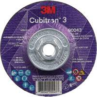 Cubitron 3 Cut-Off Wheel, 4-1/2" x 1/8", 5/8"-11 Arbor, Type T27, Ceramic, 13300 RPM R.M.G. Prévention