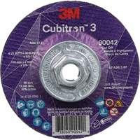 Cubitron 3 Cut-Off Wheel, 4-1/2" x 0.09", 5/8"-11 Arbor, Type T27, Ceramic, 13300 RPM R.M.G. Prévention