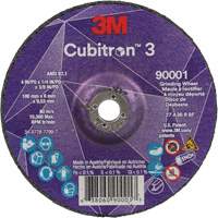 Cubitron 3 Depressed Centre Grinding Wheel, 4" x 1/4", 3/8" Arbor, Ceramic, Type T27 R.M.G. Prévention