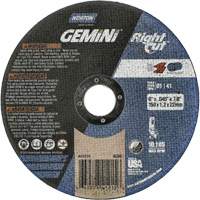 Gemini RightCut Right Angle Cut-Off Wheel, 6" x 0.045", 7/8" Arbor, Type 01/41, Aluminum Oxide, 10185 RPM R.M.G. Prévention
