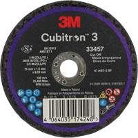 Cubitron 3 Cut-Off Wheel, 3" x 0.063", 3/8" Arbor, Ceramic R.M.G. Prévention