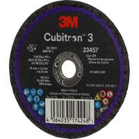 Cubitron 3 Cut-Off Wheel, 3" x 0.063", 3/8" Arbor, Ceramic R.M.G. Prévention