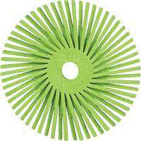 Brosse radiale en soies de pr&eacute;cision type A PN-RB Scotch-Brite , C&eacute;ramique, Grain 50+, 3" dia. R.M.G. Prévention