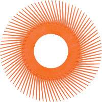 Brosse radiale en soies de pr&eacute;cision type C PN-RB sans adaptateur Scotch-Brite , C&eacute;ramique, Grain 80+, 7-5/8" dia. R.M.G. Prévention