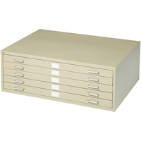 Steel Plan Files, 5 Drawers, 53-3/8" W x 41-3/8" D x 16-1/2" H R.M.G. Prévention