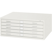 Steel Plan Files-5 Drawer, 5 Drawers, 40-3/8" W x 29-3/8" D x 16-1/2" H R.M.G. Prévention