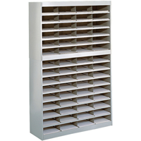 Heavy-duty Literature Organizers, Stationary, 60 Slots, Steel, 37-1/2" W x 12-3/4" D x 60" H R.M.G. Prévention
