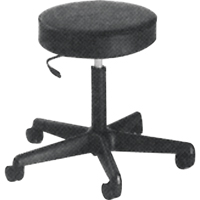 900 Series Task Stool, Mobile, Adjustable, 23" - 33", Vinyl Seat, Black R.M.G. Prévention