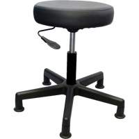 900 Series Task Stool, Stationary, Adjustable, 16" - 22", Vinyl Seat, Black R.M.G. Prévention