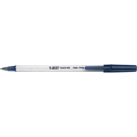 Stylo &agrave; bille Bic Round Stic, Bleu, 1 mm R.M.G. Prévention