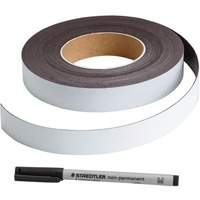 Write-On Magnetic Label, Magnetic, 600" L x 1" W R.M.G. Prévention