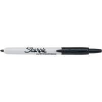 Retractable Permanent Marker, Fine, Black R.M.G. Prévention