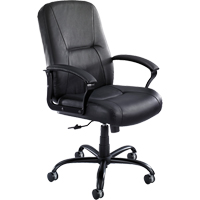 Serenity Big & Tall Chair, Leather, Black, 500 lbs. Capacity R.M.G. Prévention
