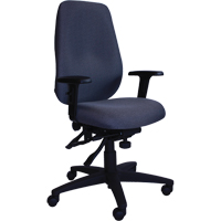 Chaises ergonomiques de s&eacute;rie petite Cierra, Tissu, Gris, Capacit&eacute; 300 lb R.M.G. Prévention