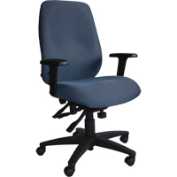 Chaises ergonomiques Cierra , Tissu, Bleu, Capacit&eacute; 250 lb R.M.G. Prévention
