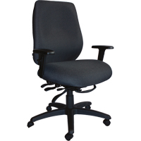 Chaises ergonomiques robustes Cierra , Tissu, Noir, Capacit&eacute; 400 lb R.M.G. Prévention