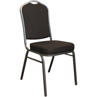 Stacking Chairs, Fabric, 37" High, 275 lbs. Capacity, Black R.M.G. Prévention