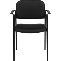 Chaises empilables, Tissu, Hauteur 32", Capacit&eacute; 300 lb, Noir R.M.G. Prévention